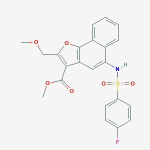 Methyl 5-{[(4-fluorophenyl)sulfonyl]amino}-2-(methoxymethyl)naphtho[1,2-b]furan-3-carboxylate