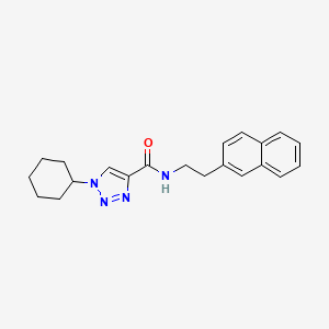 molecular formula C21H24N4O B4920486 1-cyclohexyl-N-[2-(2-naphthyl)ethyl]-1H-1,2,3-triazole-4-carboxamide 