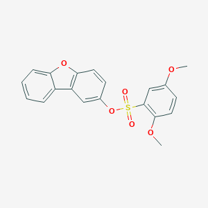 molecular formula C20H16O6S B492052 Dibenzofuran-2-yl 2,5-dimethoxybenzenesulfonate CAS No. 794552-42-4