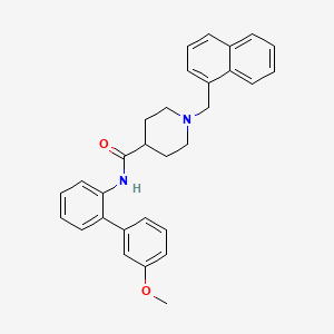 molecular formula C30H30N2O2 B4920524 N-(3'-methoxy-2-biphenylyl)-1-(1-naphthylmethyl)-4-piperidinecarboxamide 