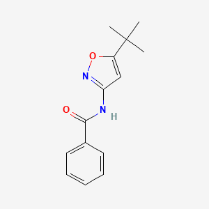 molecular formula C14H16N2O2 B4920712 N-(5-tert-butyl-1,2-oxazol-3-yl)benzamide 