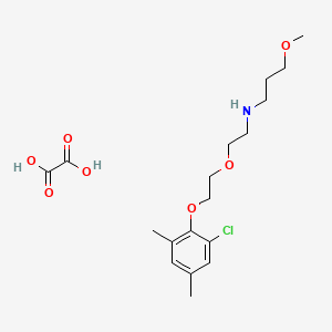 molecular formula C18H28ClNO7 B4920788 N-[2-[2-(2-chloro-4,6-dimethylphenoxy)ethoxy]ethyl]-3-methoxypropan-1-amine;oxalic acid 