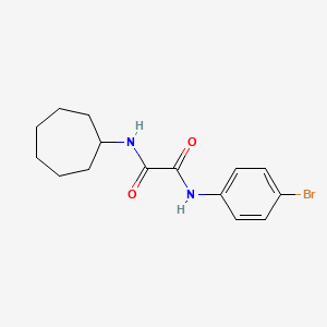 molecular formula C15H19BrN2O2 B4920862 N-(4-bromophenyl)-N'-cycloheptylethanediamide 
