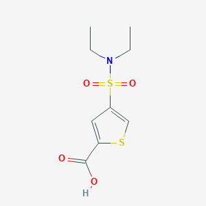 molecular formula C9H13NO4S2 B4920960 4-[(diethylamino)sulfonyl]-2-thiophenecarboxylic acid 