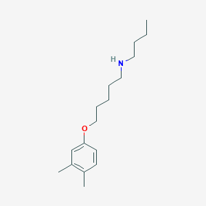 molecular formula C17H29NO B4920961 N-butyl-5-(3,4-dimethylphenoxy)pentan-1-amine 