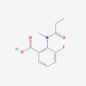 molecular formula C11H12FNO3 B4921076 3-Fluoro-2-[methyl(propanoyl)amino]benzoic acid 