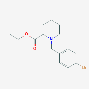 molecular formula C15H20BrNO2 B4921272 Ethyl 1-[(4-bromophenyl)methyl]piperidine-2-carboxylate 