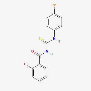 molecular formula C14H10BrFN2OS B4921317 N-[(4-bromophenyl)carbamothioyl]-2-fluorobenzamide 
