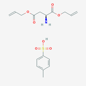 molecular formula C17H23NO7S B049217 L-Aspartic acid bis-allyl ester p-toluenesulfonate salt CAS No. 125229-60-9