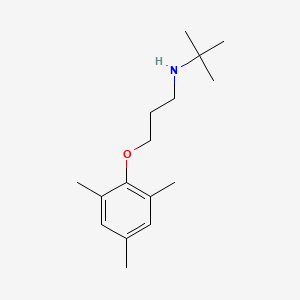 molecular formula C16H27NO B4921905 2-methyl-N-[3-(2,4,6-trimethylphenoxy)propyl]propan-2-amine 