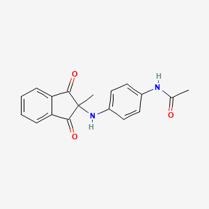 molecular formula C18H16N2O3 B4922064 N-[4-[(2-methyl-1,3-dioxoinden-2-yl)amino]phenyl]acetamide 