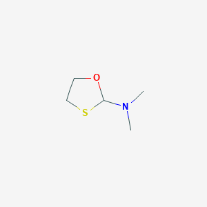 molecular formula C5H11NOS B049223 N,N-Dimethyl-1,3-oxathiolan-2-amine CAS No. 115109-09-6