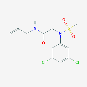 molecular formula C12H14Cl2N2O3S B4922567 N~2~-(3,5-Dichlorophenyl)-N~2~-(methanesulfonyl)-N-prop-2-en-1-ylglycinamide CAS No. 6188-21-2