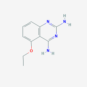 molecular formula C10H12N4O B049228 2,4-Quinazolinediamine, 5-ethoxy- CAS No. 119584-81-5