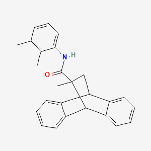molecular formula C26H25NO B4922971 N-(2,3-dimethylphenyl)-15-methyltetracyclo[6.6.2.02,7.09,14]hexadeca-2,4,6,9,11,13-hexaene-15-carboxamide 