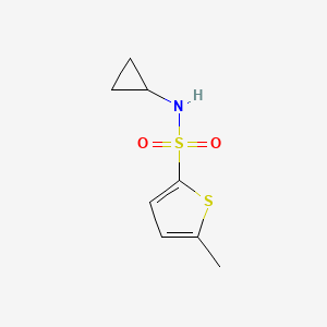 molecular formula C8H11NO2S2 B4923210 N-cyclopropyl-5-methylthiophene-2-sulfonamide 