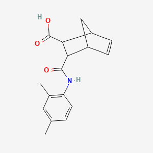 molecular formula C17H19NO3 B4923218 bicyclo[2.2.1]hept-5-ene-2-carboxylic acid, 3-[[(2,4-dimethylphenyl)amino]carbonyl]- 