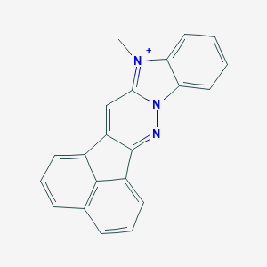 molecular formula C21H14N3+ B492329 11-methyl-3,4-diaza-11-azoniahexacyclo[13.7.1.02,14.04,12.05,10.019,23]tricosa-1(22),2,5,7,9,11,13,15,17,19(23),20-undecaene 