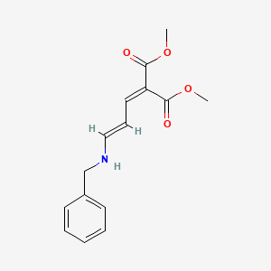 molecular formula C15H17NO4 B4923464 dimethyl 2-[(E)-3-(benzylamino)prop-2-enylidene]propanedioate 