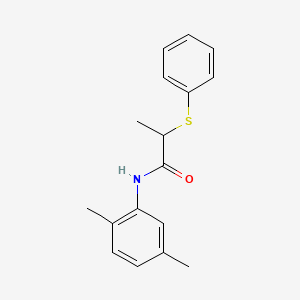molecular formula C17H19NOS B4923477 N-(2,5-dimethylphenyl)-2-phenylsulfanylpropanamide 