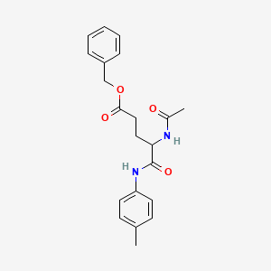 molecular formula C21H24N2O4 B4923509 Benzyl 4-acetamido-5-(4-methylanilino)-5-oxopentanoate 