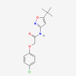 molecular formula C15H17ClN2O3 B4923702 N-(5-tert-butyl-1,2-oxazol-3-yl)-2-(4-chlorophenoxy)acetamide 