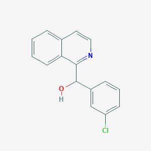 molecular formula C16H12ClNO B492371 (3-chlorophenyl)(isoquinolin-1-yl)methanol 