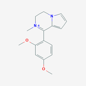molecular formula C16H19N2O2+ B492379 1-(2,4-Dimethoxyphenyl)-2-methyl-3,4-dihydropyrrolo[1,2-a]pyrazin-2-ium 