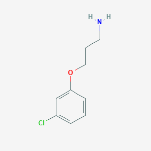 molecular formula C9H12ClNO B049238 3-(3-氯苯氧基)丙胺 CAS No. 116753-50-5