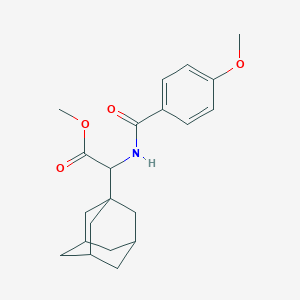 molecular formula C21H27NO4 B4923869 Methyl 2-(1-adamantyl)-2-[(4-methoxybenzoyl)amino]acetate 