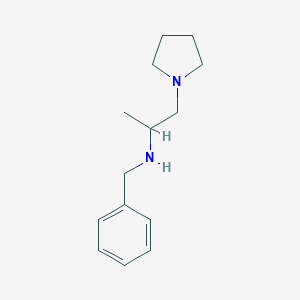 molecular formula C14H22N2 B049240 N-benzyl-1-pyrrolidin-1-ylpropan-2-amine CAS No. 115293-65-7