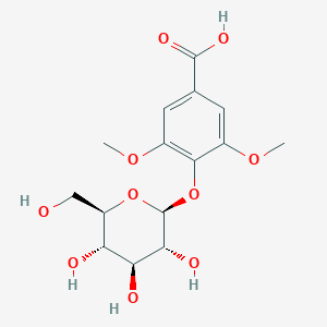 molecular formula C15H20O10 B049242 Glucosyringic acid CAS No. 33228-65-8