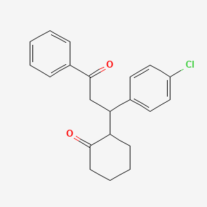 molecular formula C21H21ClO2 B4924534 2-[1-(4-Chlorophenyl)-3-oxo-3-phenylpropyl]cyclohexan-1-one 