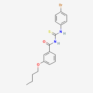 molecular formula C18H19BrN2O2S B4924759 N-[(4-bromophenyl)carbamothioyl]-3-butoxybenzamide 