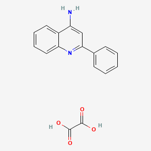 molecular formula C17H14N2O4 B4925042 Oxalic acid;2-phenylquinolin-4-amine 