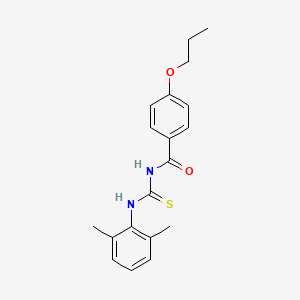 molecular formula C19H22N2O2S B4925111 N-[(2,6-dimethylphenyl)carbamothioyl]-4-propoxybenzamide 