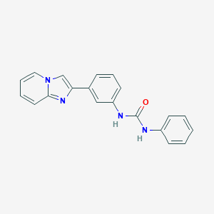 molecular formula C20H16N4O B492513 N-(3-imidazo[1,2-a]pyridin-2-ylphenyl)-N'-phenylurea 
