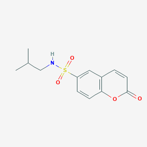 molecular formula C13H15NO4S B4925163 N-(2-methylpropyl)-2-oxo-2H-chromene-6-sulfonamide 