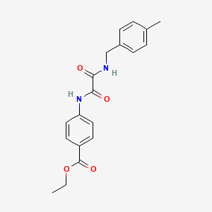 molecular formula C19H20N2O4 B4925373 Ethyl 4-[[2-[(4-methylphenyl)methylamino]-2-oxoacetyl]amino]benzoate 