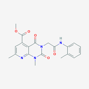 molecular formula C20H20N4O5 B4925400 METHYL 1,7-DIMETHYL-3-{[(2-METHYLPHENYL)CARBAMOYL]METHYL}-2,4-DIOXO-1H,2H,3H,4H-PYRIDO[2,3-D]PYRIMIDINE-5-CARBOXYLATE 