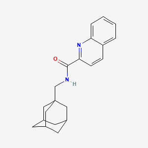 molecular formula C21H24N2O B4925412 N-(1-adamantylmethyl)quinoline-2-carboxamide 