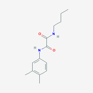 molecular formula C14H20N2O2 B4925738 N-butyl-N'-(3,4-dimethylphenyl)oxamide 