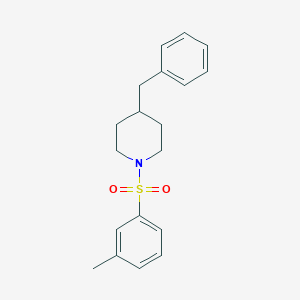 molecular formula C19H23NO2S B492575 4-Benzyl-1-(m-tolylsulfonyl)piperidine CAS No. 667912-39-2