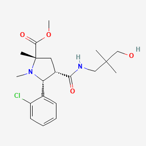 molecular formula C20H29ClN2O4 B4926051 methyl (2S,4S,5R)-5-(2-chlorophenyl)-4-[(3-hydroxy-2,2-dimethylpropyl)carbamoyl]-1,2-dimethylpyrrolidine-2-carboxylate 