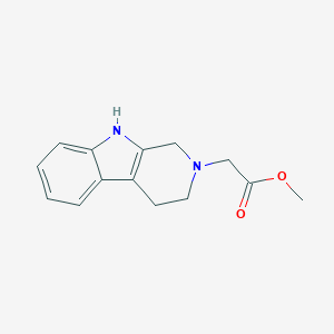 molecular formula C14H16N2O2 B049264 (1,3,4,9-Tetrahydro-b-carbolin-2-yl)-acetic acid methyl ester CAS No. 121911-03-3