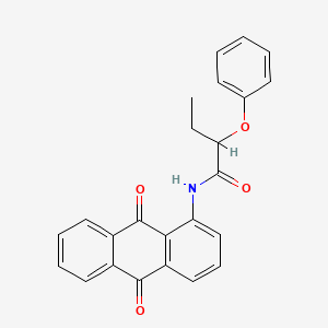 molecular formula C24H19NO4 B4926747 N-(9,10-dioxo-9,10-dihydroanthracen-1-yl)-2-phenoxybutanamide 