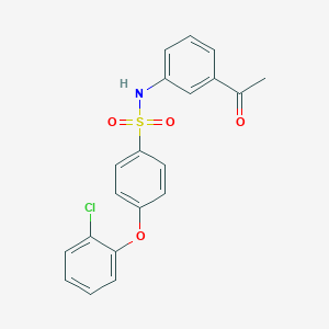 molecular formula C20H16ClNO4S B492691 N-(3-acetylphenyl)-4-(2-chlorophenoxy)benzenesulfonamide CAS No. 667913-45-3