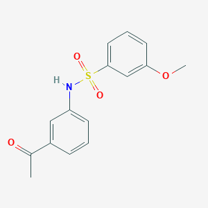 molecular formula C15H15NO4S B492697 N-(3-acetylphenyl)-3-methoxybenzenesulfonamide CAS No. 667913-51-1