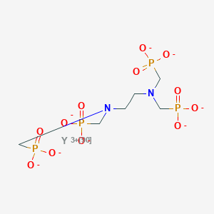 molecular formula C6H12N2O12P4Y-5 B049270 Yttrium ethylenediaminetetra(methylenephosphonic acid) CAS No. 122436-39-9