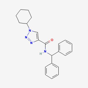 molecular formula C22H24N4O B4927014 N-benzhydryl-1-cyclohexyltriazole-4-carboxamide 